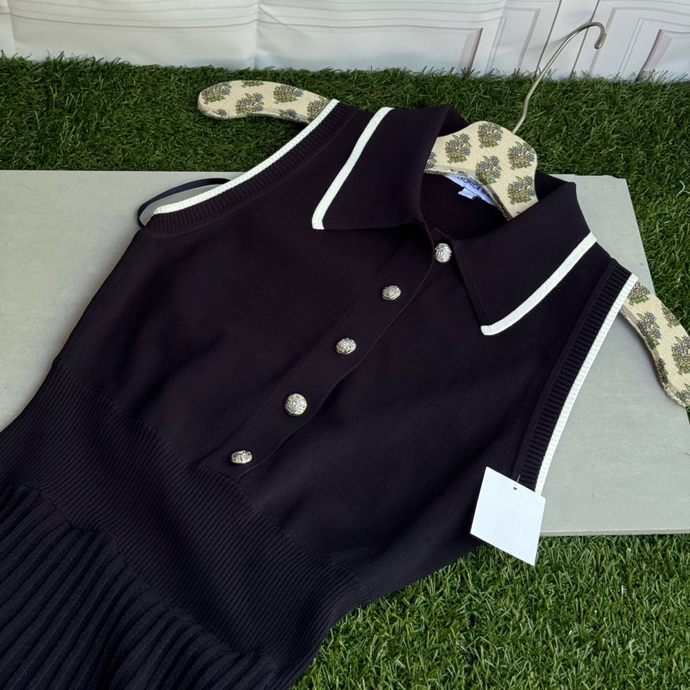 Veronica Beard
Meralda Collared Midi Dress Navy Sleeveless Dress size XS
XXS new - Picture 9 of 14